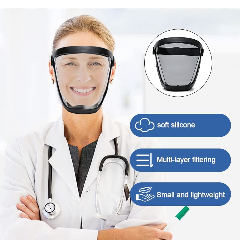 ascavs Face Shield for Grinding and Cutting Anti-fog Protective Full Face Shields High-Definition for Weed Whacking Safety Face Shield for Grinding and Dust Mask for Adults - Image 4